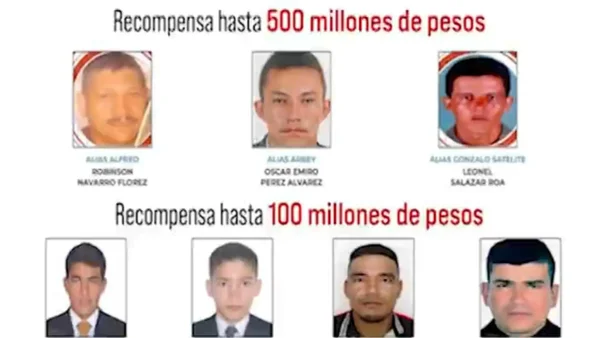 Revelan el cartel de los más buscados en El Catatumbo por acciones terroristas