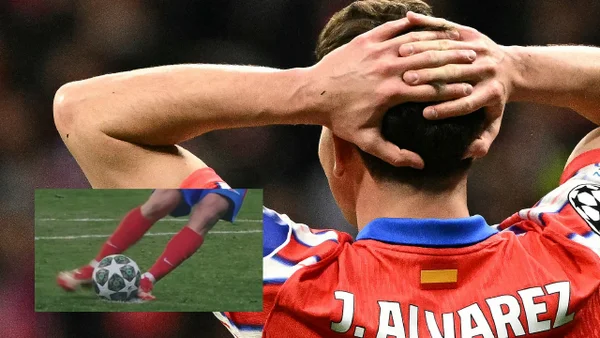 Cámara exclusiva reveló si Julián Álvarez tocó dos veces el balón en el penal ante Real Madrid