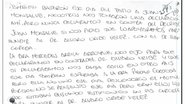 “Juan Monsalve si nos pidió que lo apoyáramos para hundir a Álvaro Uribe”: cartas de exparamilitares