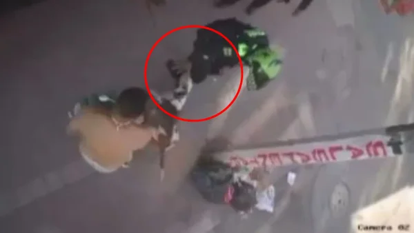 VIDEO | Pitbull atacó brutalmente a policía en Bogotá por orden de su dueño