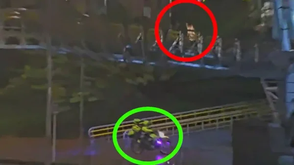 VIDEO | Cámaras registraron la persecución y captura de hombre que hurtó vehículo en Bogotá