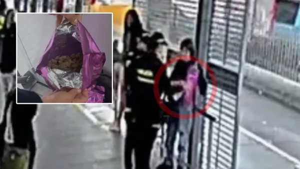 Video | Así cayó en Transmilenio una adolescente de 16 años con más de un kilo de marihuana