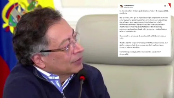 Petro insiste y enfrenta nuevo desacato por no retractarse de llamar "victimarios" a marchantes