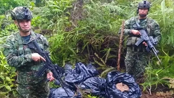 Ejército y Armada frustran presunto ataque terrorista: hallaron depósito con explosivos en Putumayo