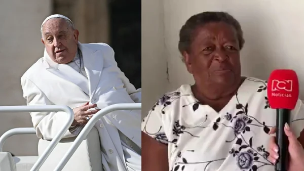 Lorenza, la mujer que atendió la herida del papa Francisco al golpearse en Cartagena