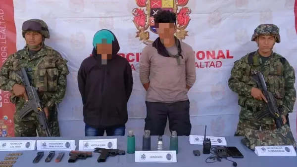 Capturados dos presuntos integrantes del ELN en Cesar