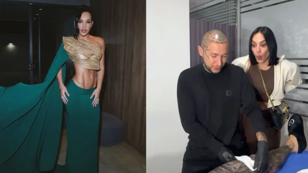 Andrea Valdiri se tatuó el nombre de su novio y rompió el silencio para responderles a los que la crítican