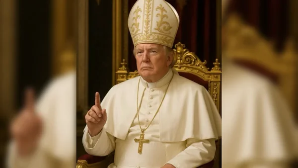 Donald Trump publicó una imagen que lo muestra vestido como el papa Donald Trump publicó una imagen que lo muestra vestido como el papa