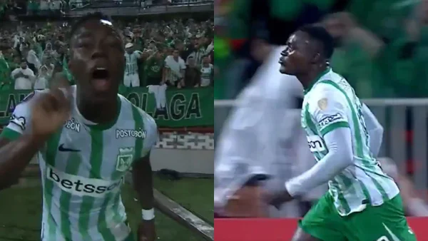 Golazo de Kevin Viveros y eufórica celebración de Marino Hinestroza: Nacional 1-0 Internacional