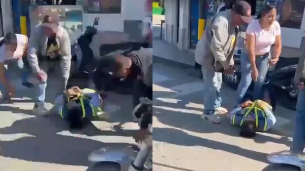 VIDEO | Motociclista cogió a golpes y atropelló a guarda de tránsito que intentó multarlo en Zarzal VIDEO | Motociclista cogió a golpes y atropelló a guarda de tránsito que intentó multarlo en Zarzal