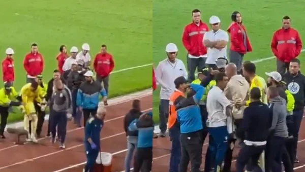 En video: fuerte cruce de Montero y David González con la Policía de Manizales