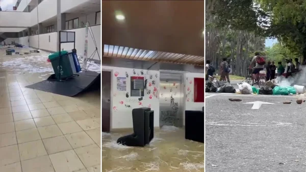 Protestas en la Univalle tras la muerte de una de las estudiantes heridas por ataque armado