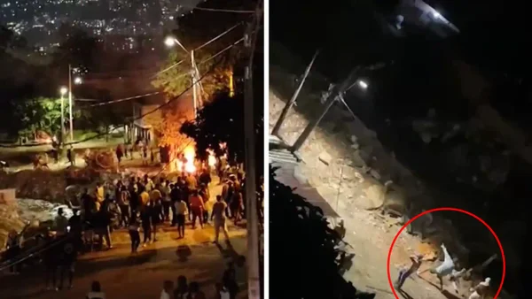 Video | Graves enfrentamientos por evacuación en la zona de la tragedia por lluvias en Medellín