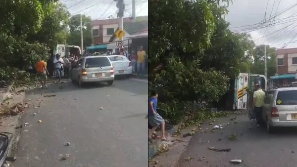Grave accidente en Barranquilla: bus se quedó sin frenos, arrolló a varias personas y se volcó