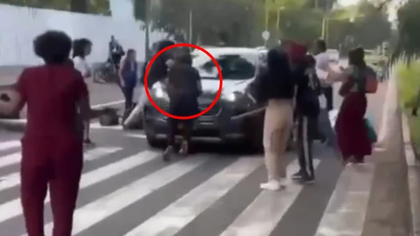 Camioneta arrolló abruptamente a estudiantes de la U. del Valle en medio de protesta