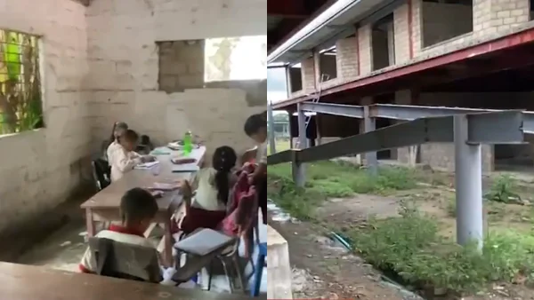 Niños estudian en una cantina en Bolívar: su colegio se convirtió en un 'elefante blanco' Niños estudian en una cantina en Bolívar: su colegio se convirtió en un 'elefante blanco'