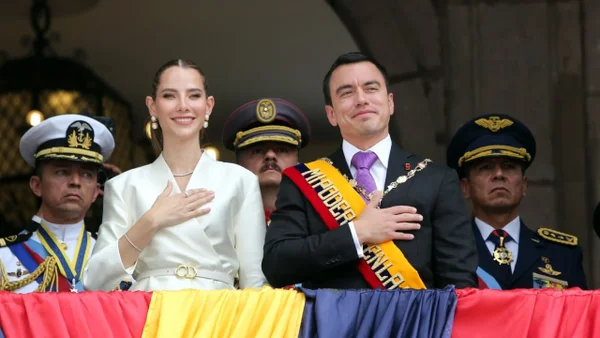 Daniel Noboa juró como presidente de Ecuador por cuatro años más