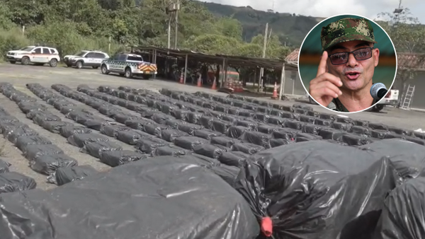 Duro golpe a grupo vinculado con ‘Iván Mordisco’: incautaron cargamento de más de 7 toneladas de marihuana