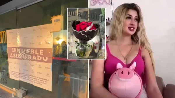 "Perdón": el mensaje y el ramo de flores que aparecieron afuera de la peluquería de Valeria Márquez
