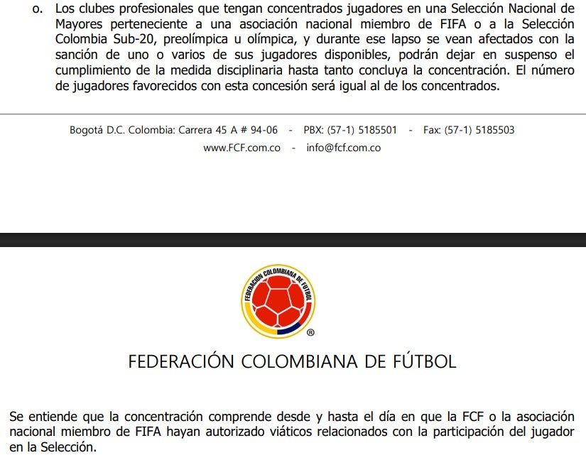 Artículo Selección Colombia