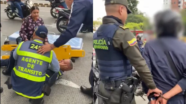 Otra agresión a un agente de tránsito en Cali: motociclista fue detenido