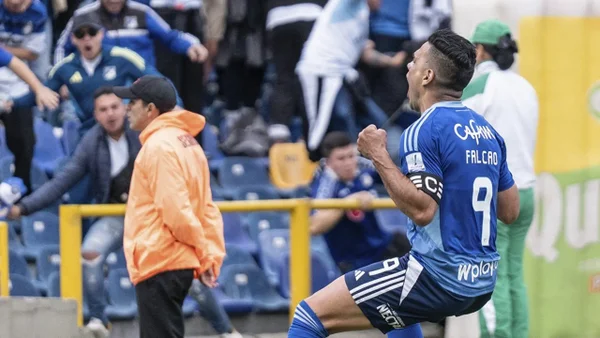 Millonarios inicia con pie derecho los cuadrangulares: victoria de la mano de Falcao ante Santa Fe