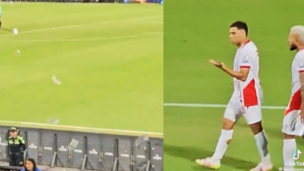 Video inédito: hinchas del DIM hicieron volar billetes contra Juan Fernando Quintero en el Atanasio Girardot