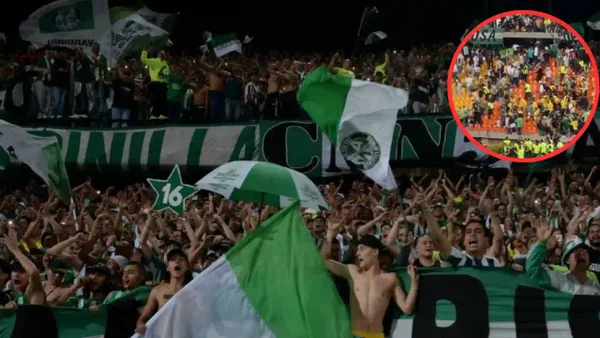 Hinchas de Atlético Nacional protagonizaron disturbios en el partido ante Once Caldas: pelea en la tribuna