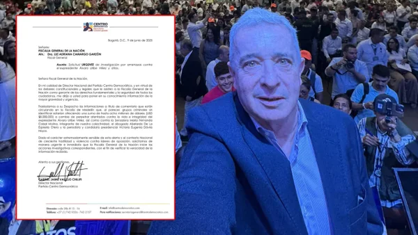Centro Democrático denuncia presunto plan para atentar contra Álvaro Uribe y otros precandidatos