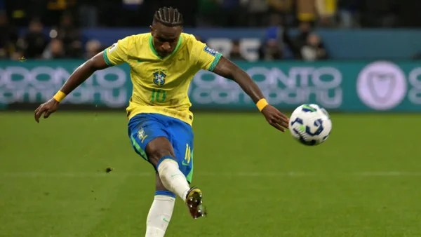 Primera celebración de Ancelotti con Brasil: ¡Vea el gol de Vinicius Jr ante Paraguay! Primera celebración de Ancelotti con Brasil: ¡Vea el gol de Vinicius Jr ante Paraguay!