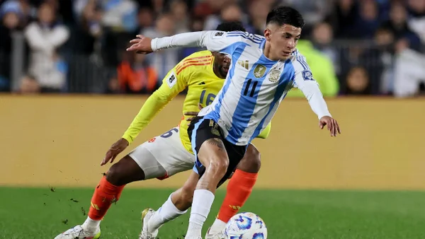 Thiago Almada le daña la alegría a Colombia: así fue el gol del empate de Argentina