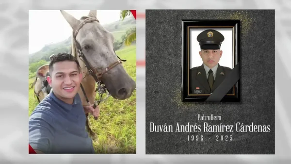 Dolor en familia de Cartagena por el fallecimiento de un patrullero en el Cauca