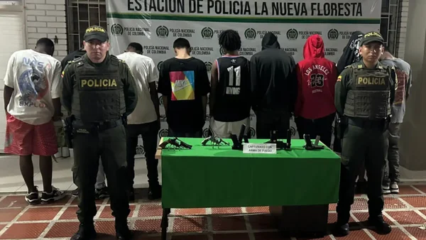 Abatido alias Cabezón en Jamundí y nueve capturados con subametralladoras en Cali