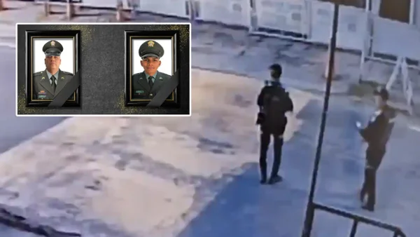 En video quedó registrado cómo francotirador del ELN asesinó a dos policías en Río de Oro, Cesar