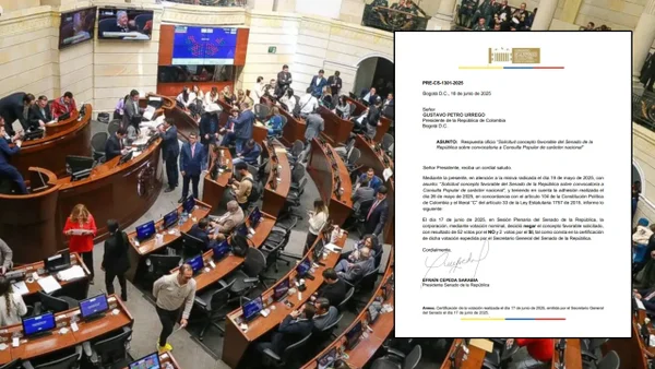 Respuesta del Senado al presidente Gustavo Petro sobre la negativa ante la consulta popular Respuesta del Senado al presidente Gustavo Petro sobre la negativa ante la consulta popular