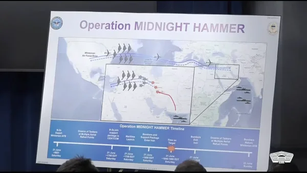 Estados Unidos reveló cómo fue el ataque a centros nucleares en Irán