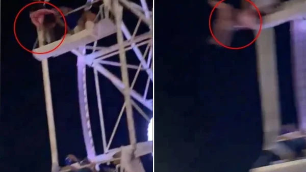 Niña sufre aparatosa caída desde una rueda de la fortuna en Brasil: el momento quedó en video