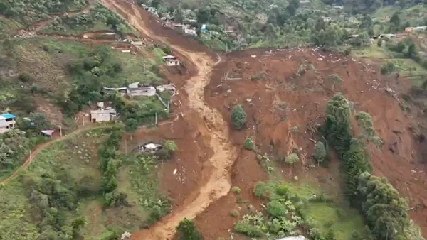 “Cuando miré, se venía esa avalancha de puro lodo”: testigo de deslizamiento en Antioquia
