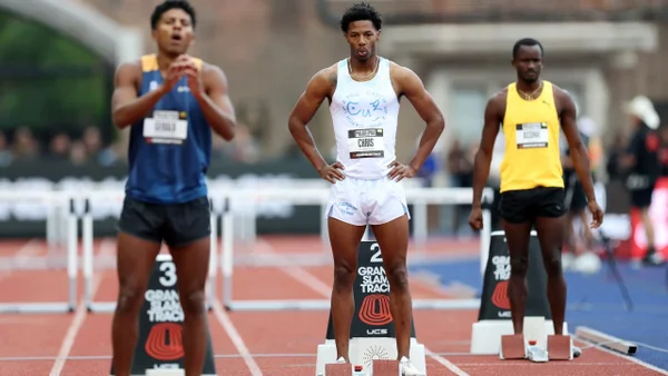 Atleta norteamericano rompió su mejor marca con el miembro afuera: sufrió feo incidente Atleta norteamericano rompió su mejor marca con el miembro afuera: sufrió feo incidente