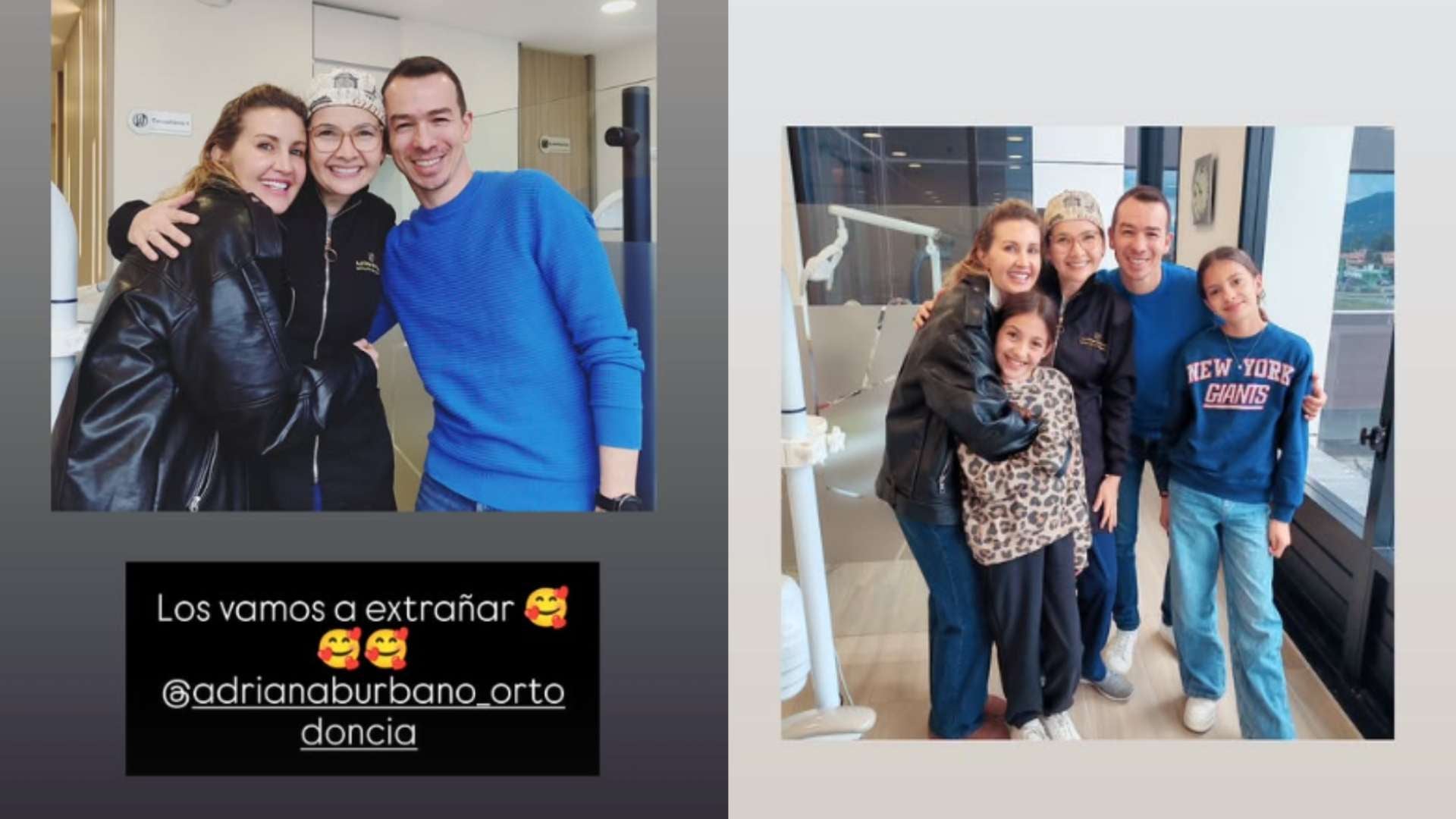 Lorelei se despidió de su odontóloga junto a sus hijas.