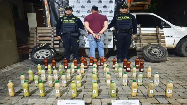 Capturan a alias Robin, transportaba más de 119.000 dosis de base de cocaína