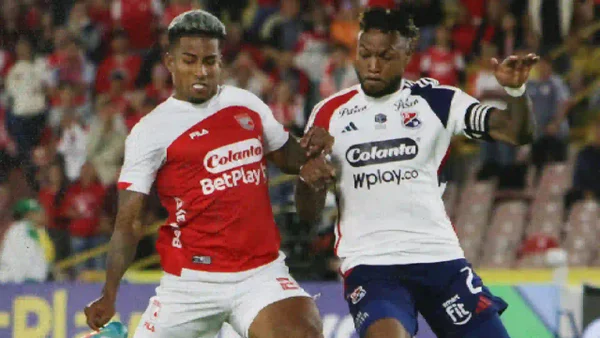 ¡Ruge el león! Santiago Mosquera anotó para Santa Fe e iguala la final ante Medellín ¡Ruge el león! Santiago Mosquera anotó para Santa Fe e iguala la final ante Medellín