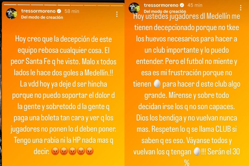 Palabras de Tressor Moreno