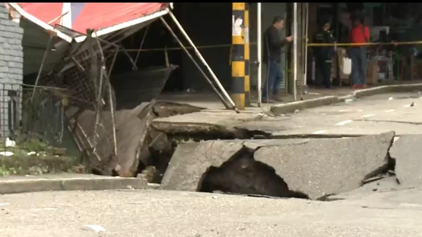 Un muerto y el colapso de un puente dejan las impresionantes lluvias en Villavicencio