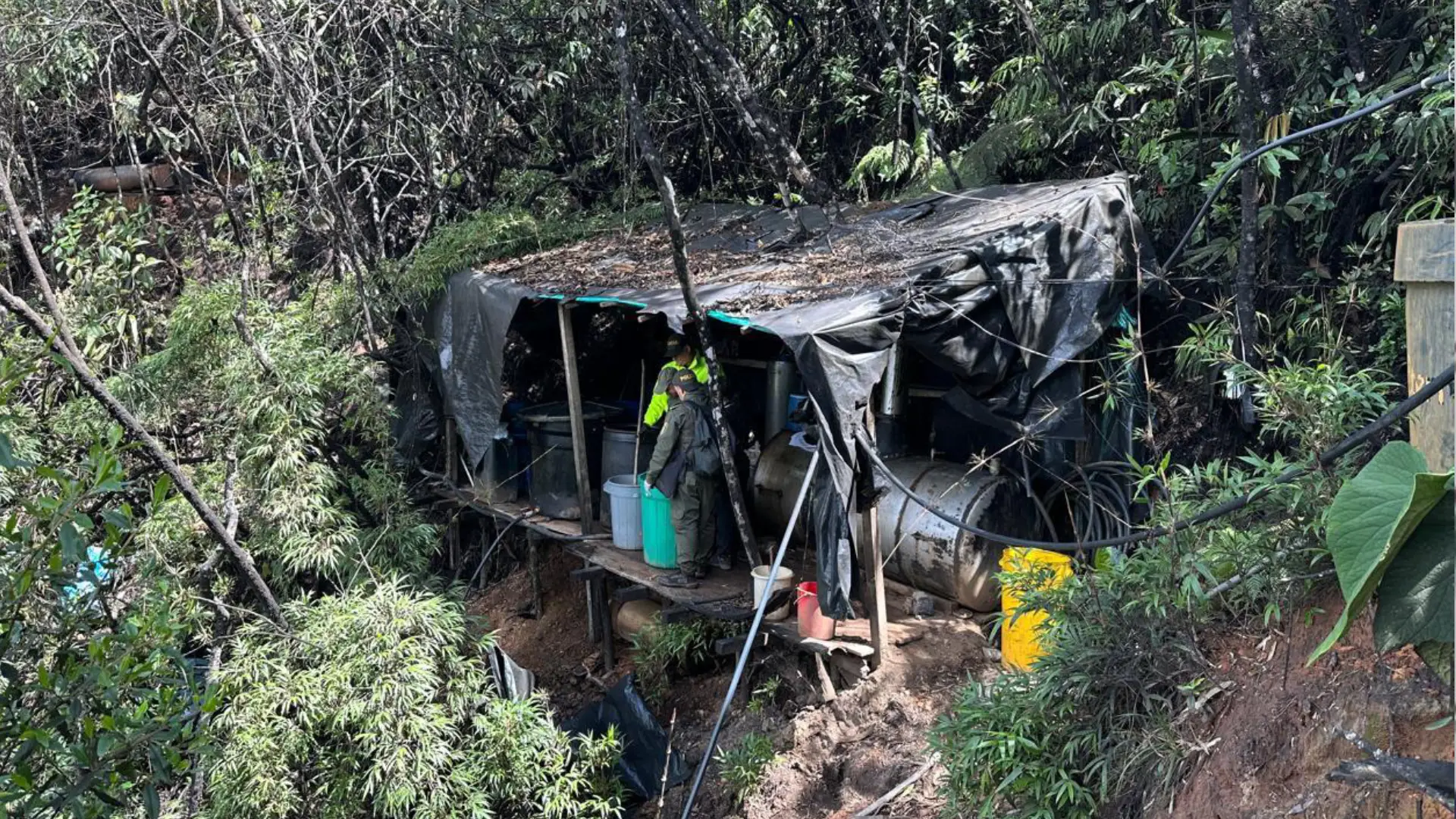 Laboratorio de cocaína en Girardota