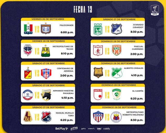 Fecha 13