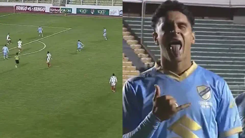 Daniel Cataño debutó con golazo con Bolívar