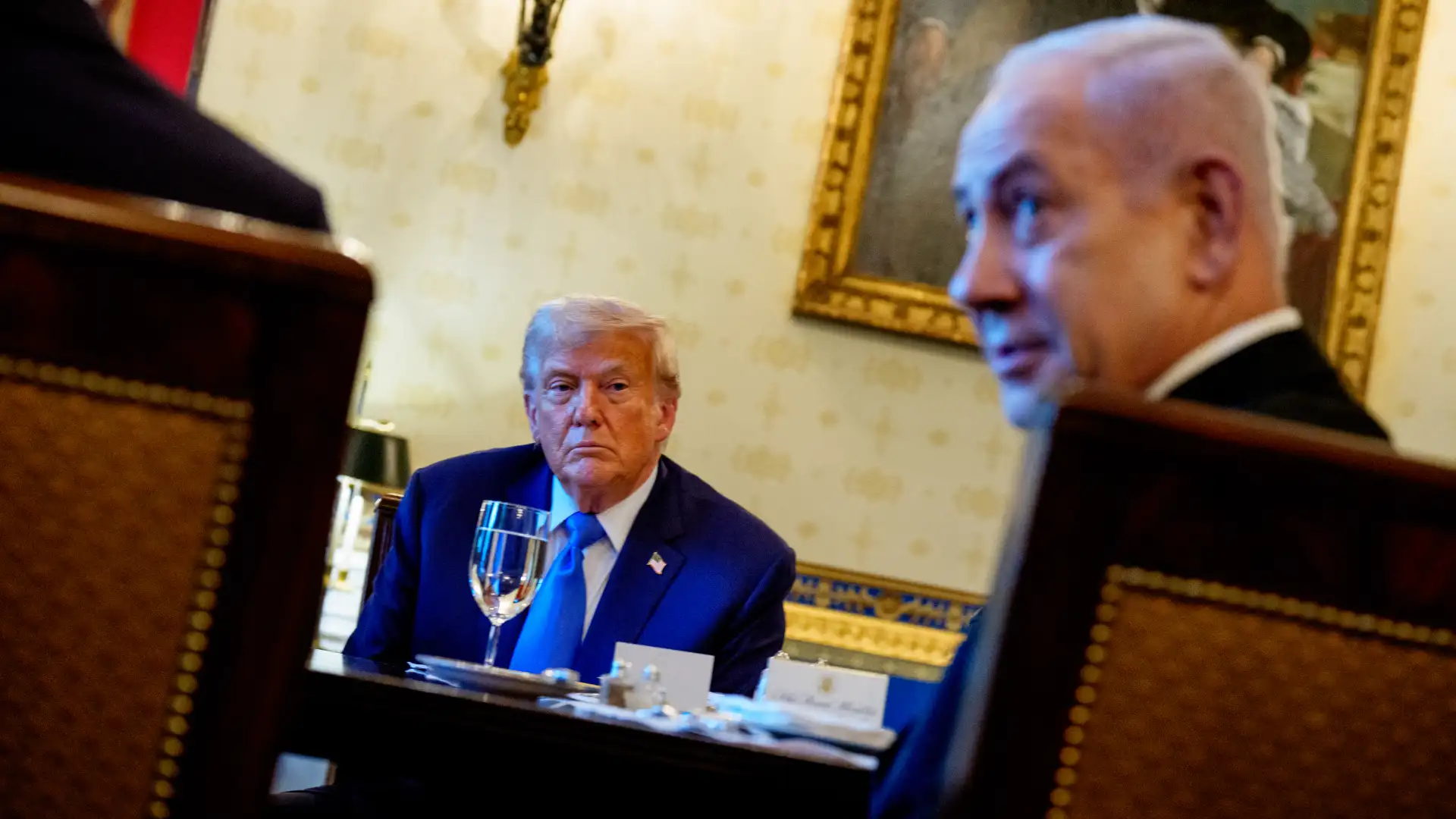 reunion-trump-netanyahu-sobre-gaza Foto: AFP