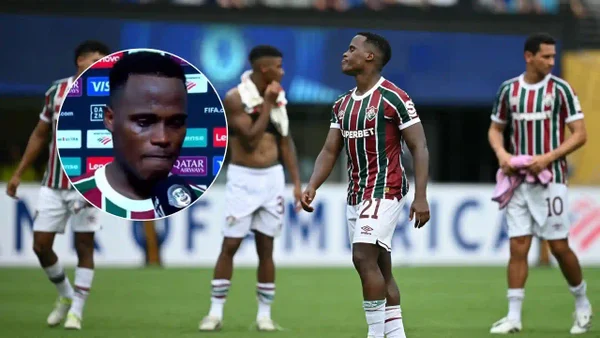 Jhon Arias lloró tras la eliminación del Fluminense y envió un conmovedor mensaje a los hinchas