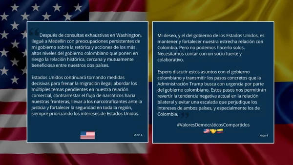 ¿Flaquea la relación diplomática entre EE. UU y Colombia? Esto dijo el encargado de Negocios, John McNamara